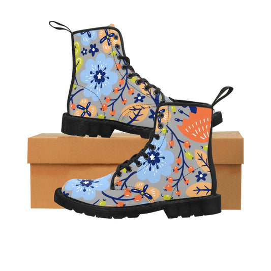 Floral Women's Canvas Boots