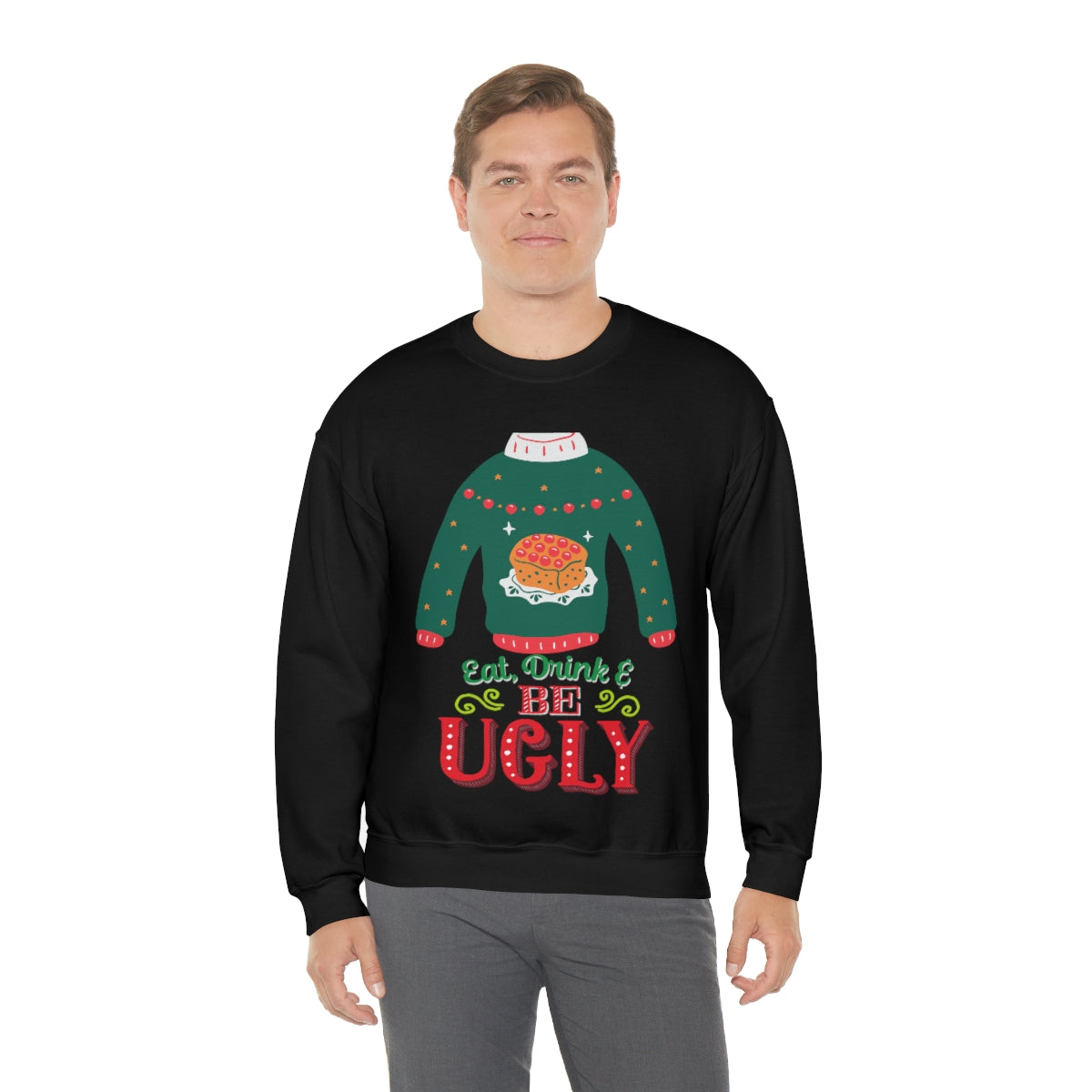 Ugly Christmas Sweater Heavy Blend™ Crewneck Sweatshirt