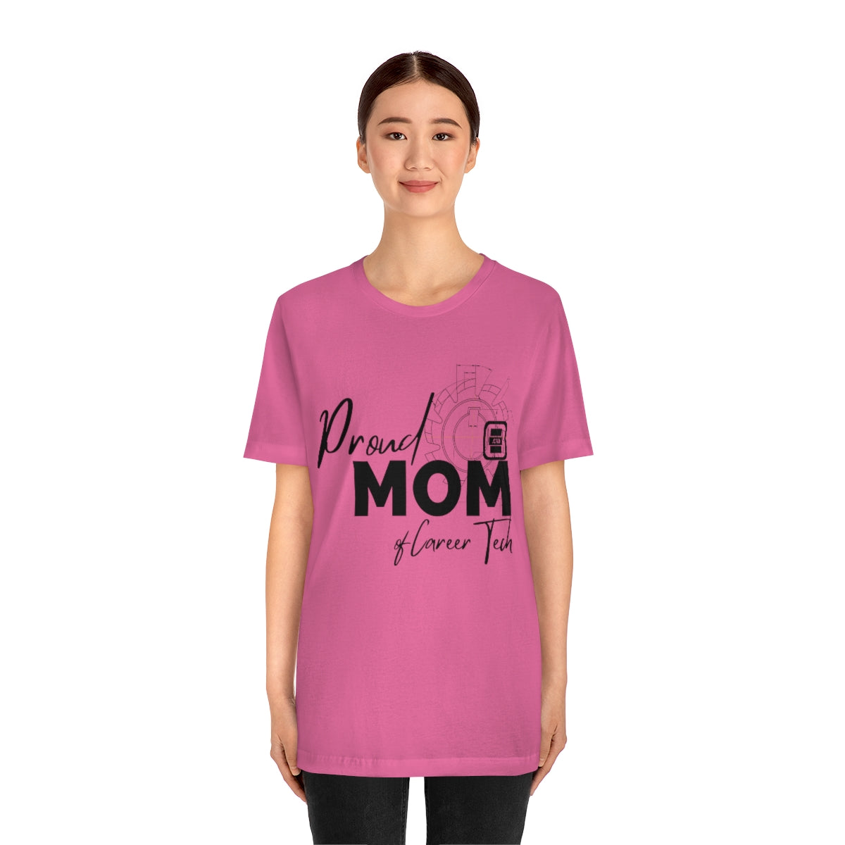 Proud Mom of Career Tech Student Jersey Short Sleeve Tee