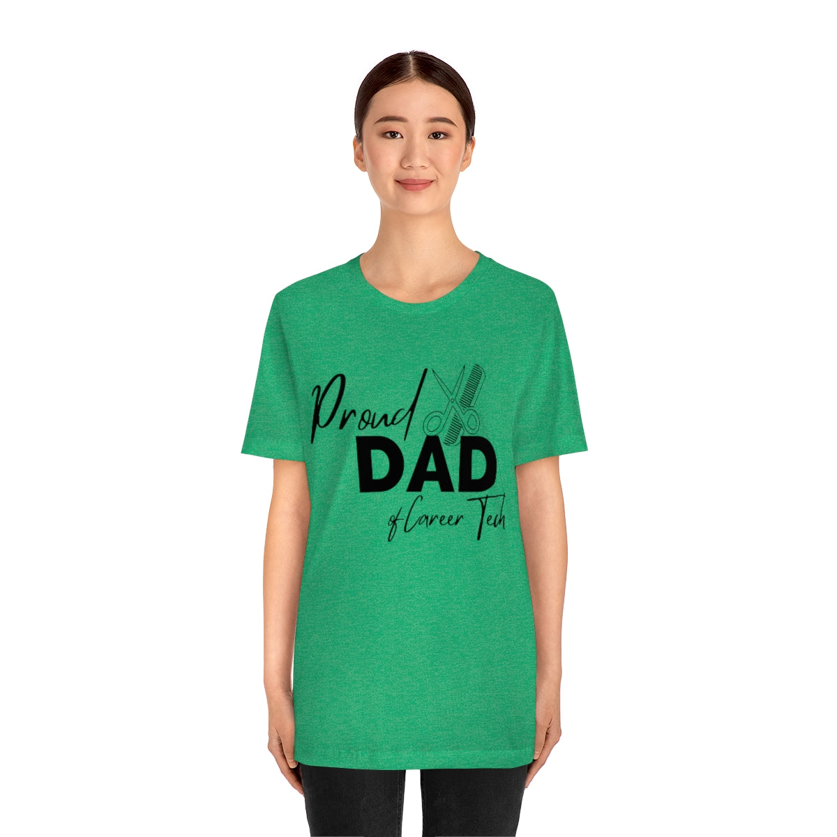 Proud Dad of Career Tech Student Jersey Short Sleeve Tee