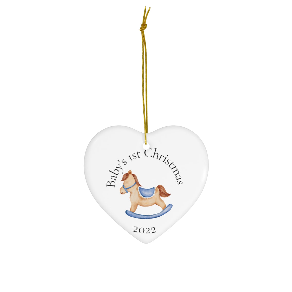 Baby First Ceramic Ornament, 4 Shapes