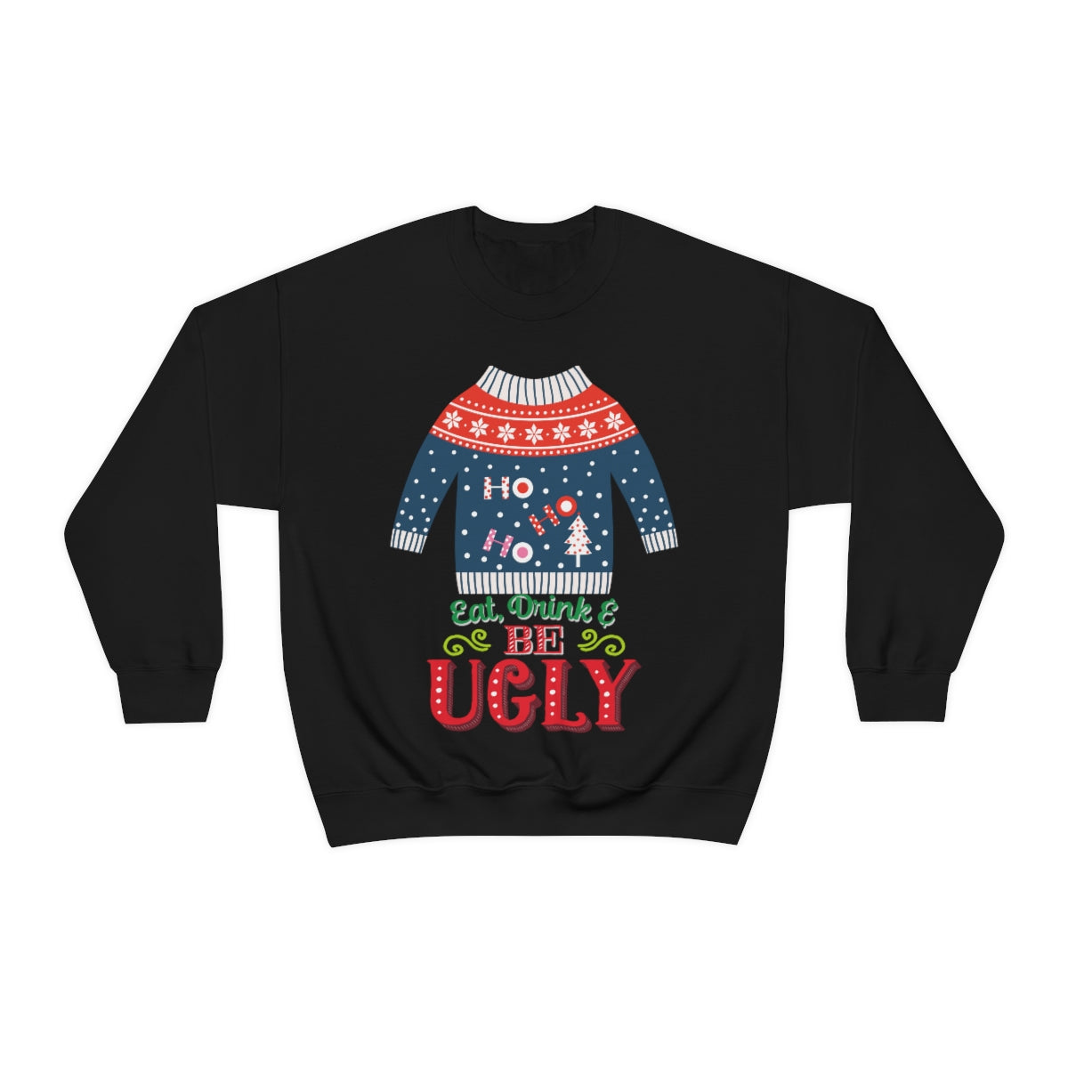 Ugly Christmas Sweater Heavy Blend™ Crewneck Sweatshirt