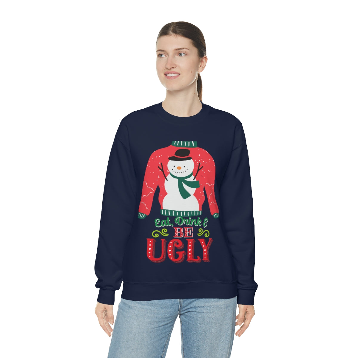 Ugly Christmas Sweater Unisex Heavy Blend™ Crewneck Sweatshirt