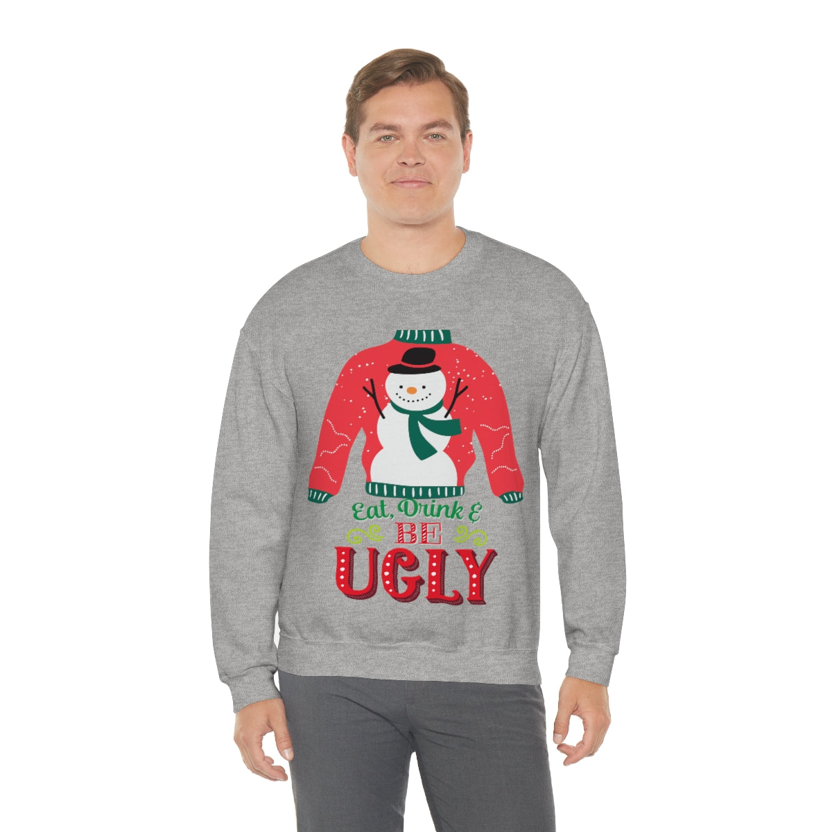 Ugly Christmas Sweater Unisex Heavy Blend™ Crewneck Sweatshirt