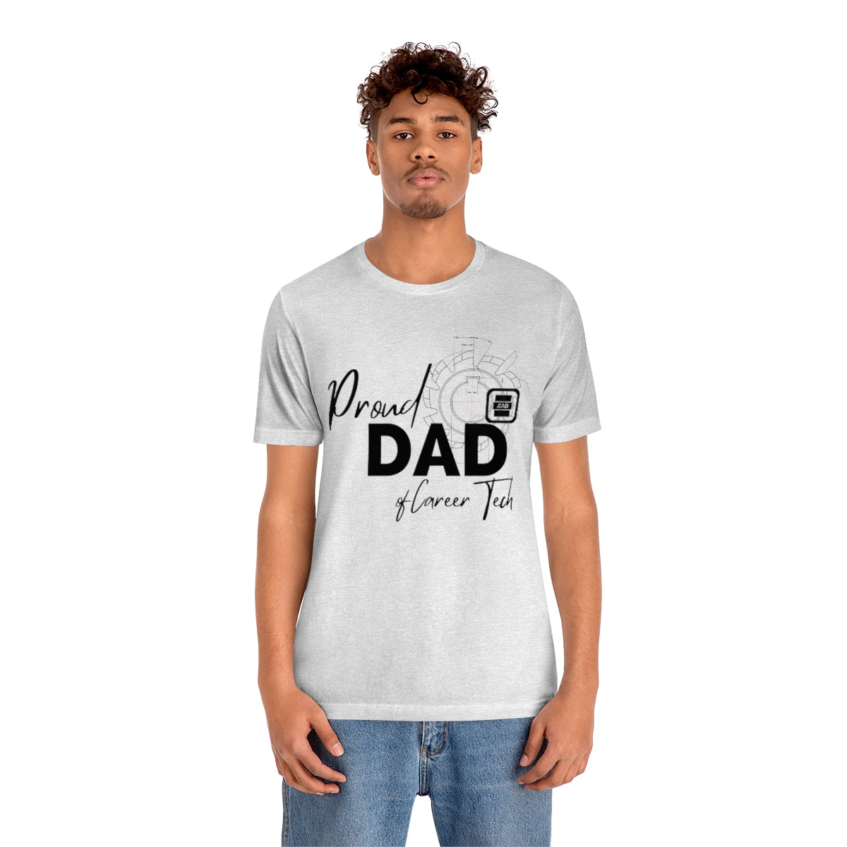 Proud Dad of Career Tech Student Jersey Short Sleeve Tee