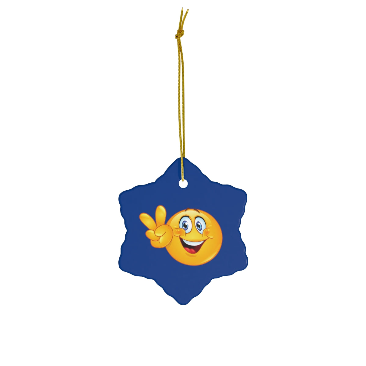 Emoji Ceramic Ornament, 4 Shapes