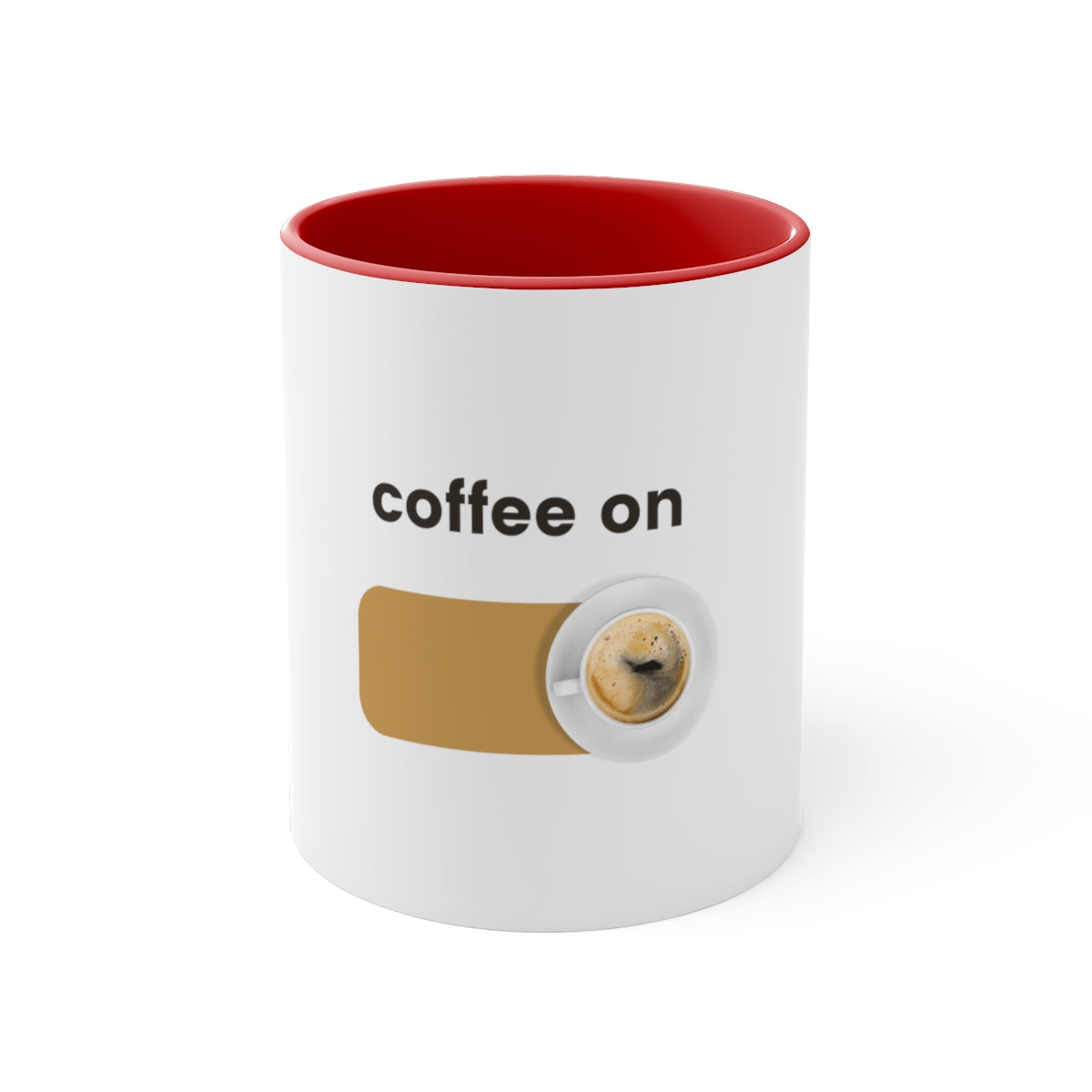 Coffee On Accent Coffee Mug, 11oz