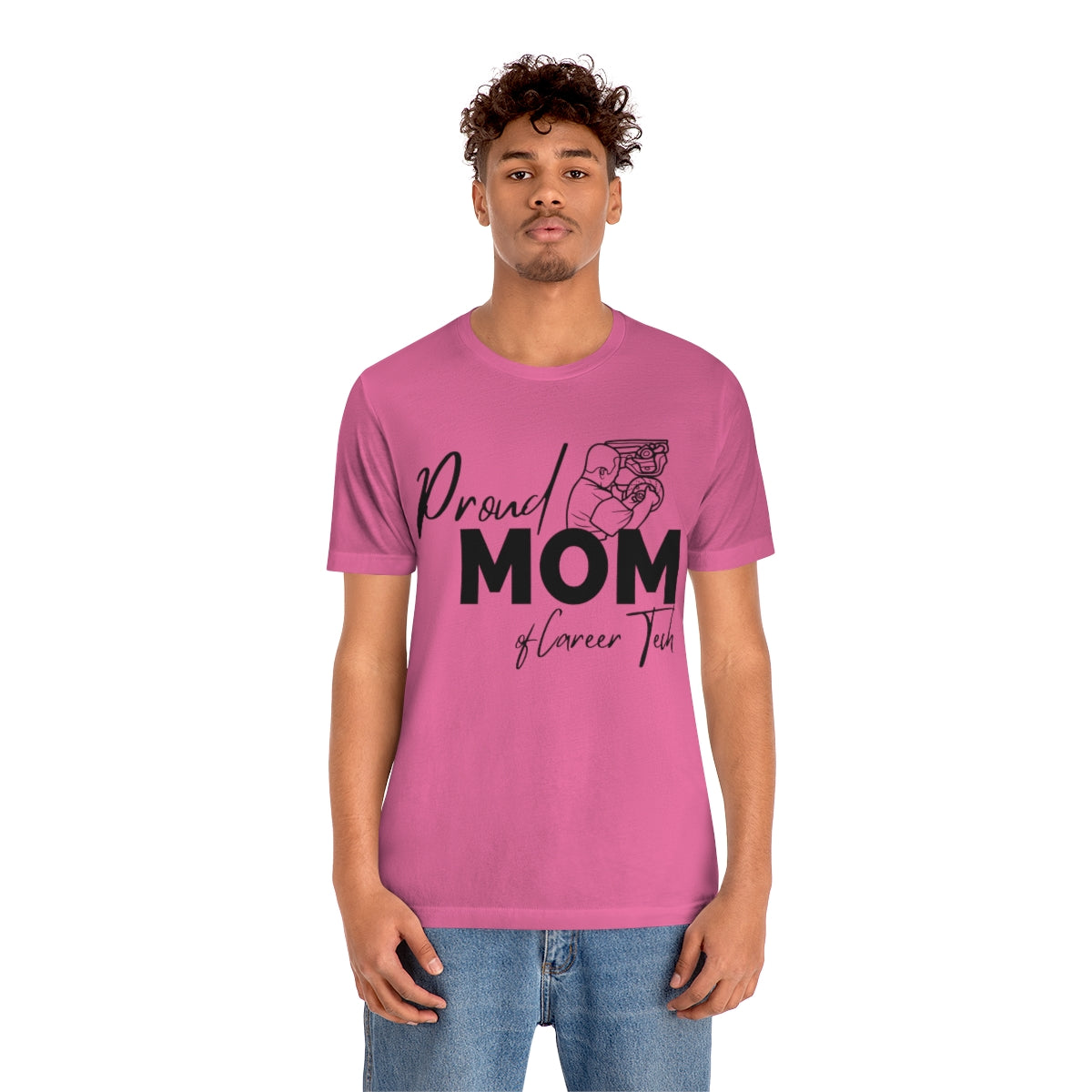 Proud Mom of Career Tech Student Unisex Jersey Short Sleeve Tee