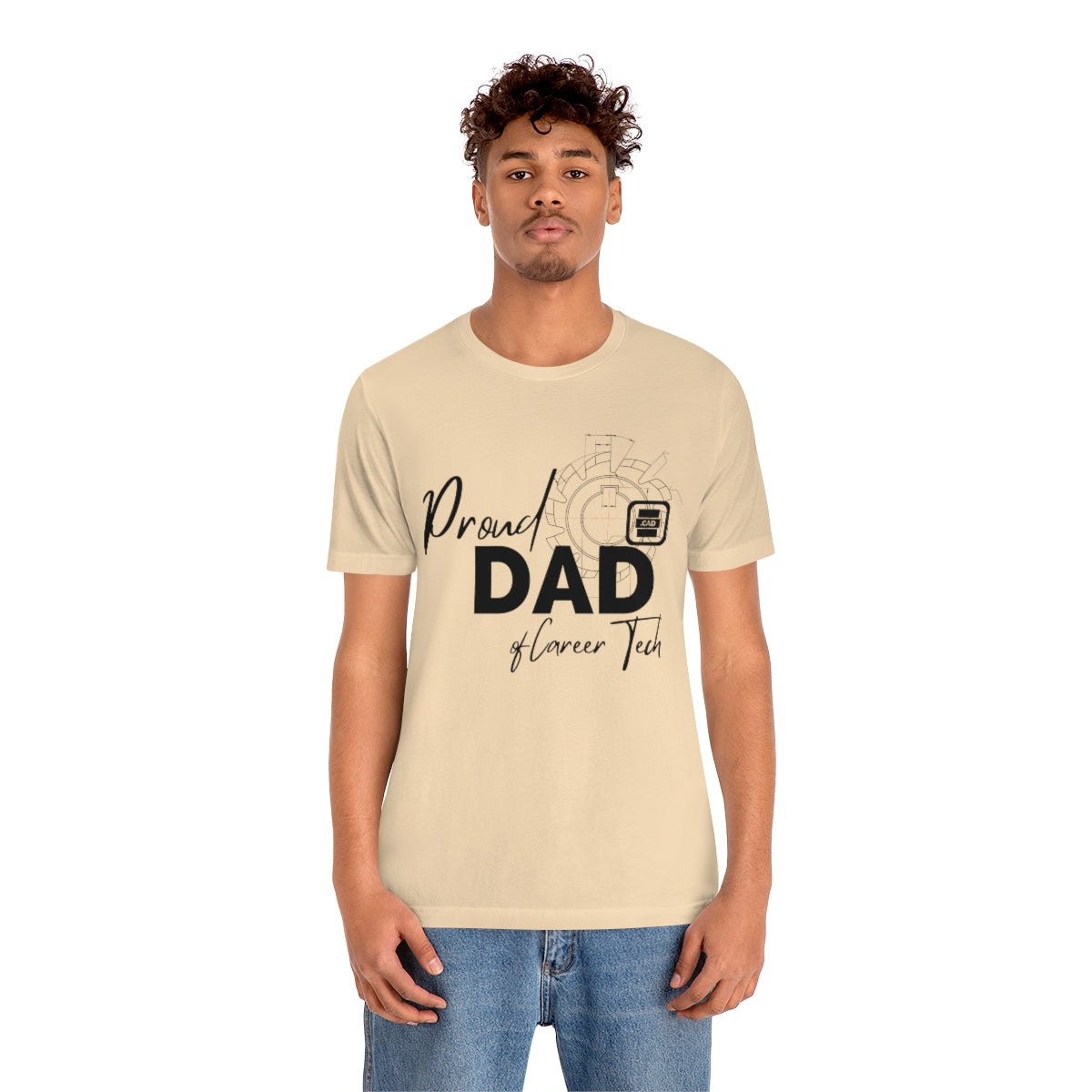 Proud Dad of Career Tech Student Jersey Short Sleeve Tee