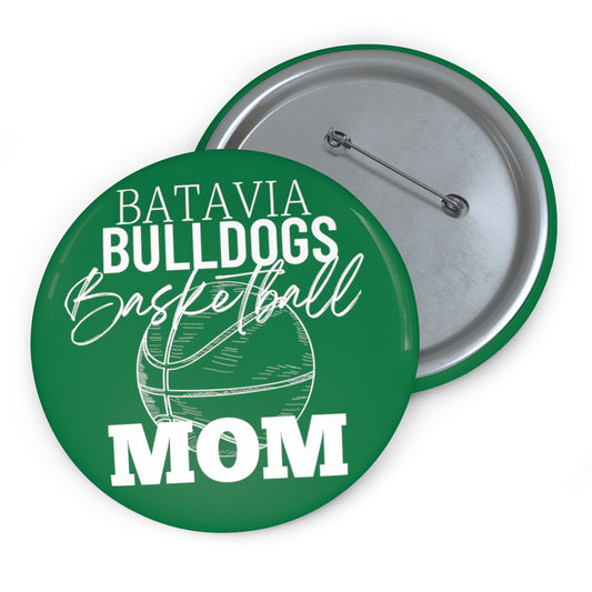 Bulldogs Basketball Mom Custom Pin Buttons