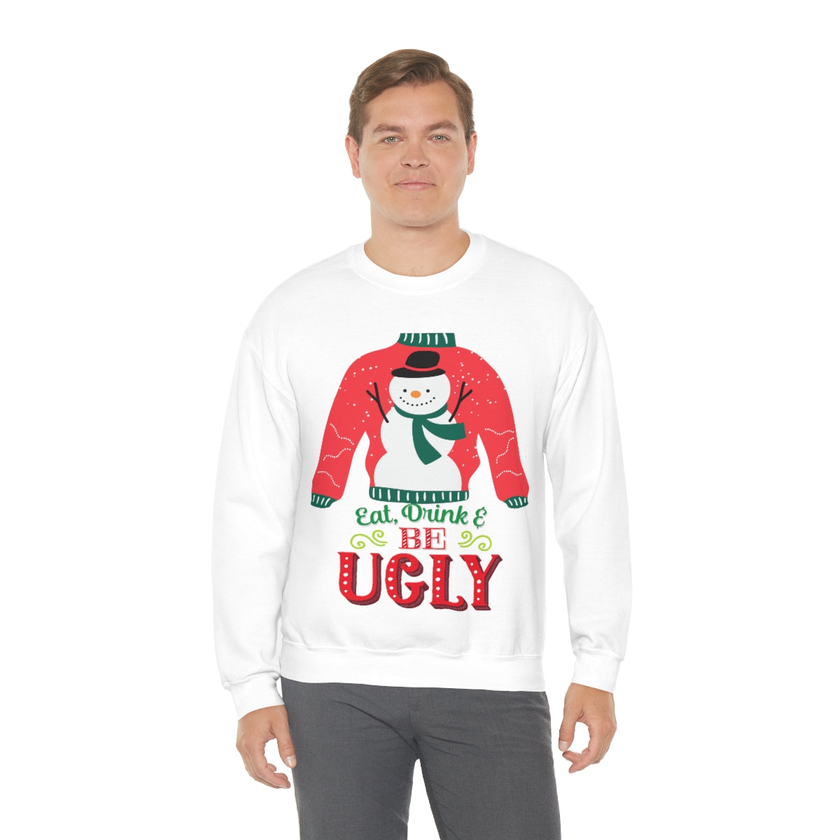 Ugly Christmas Sweater Unisex Heavy Blend™ Crewneck Sweatshirt