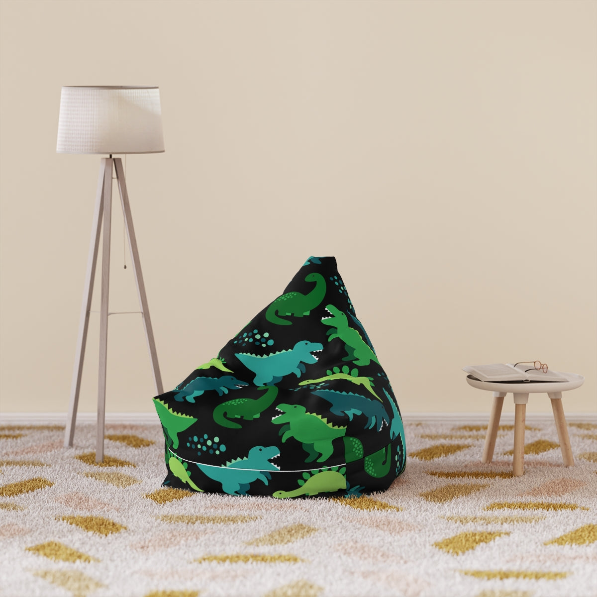 Dino Bean Bag Chair Cover (Filling Sold Separately)