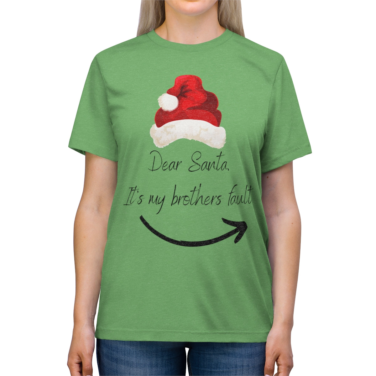 Dear Santa Unisex Triblend Tee