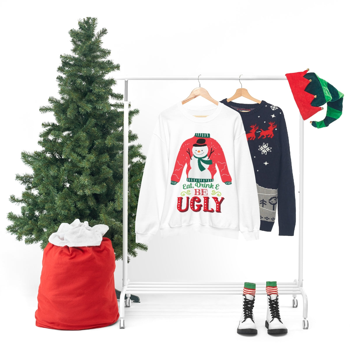 Ugly Christmas Sweater Unisex Heavy Blend™ Crewneck Sweatshirt