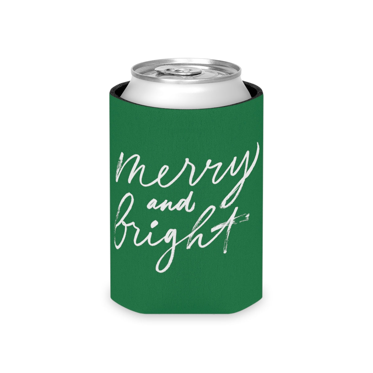 Green Christmas  Can Cooler