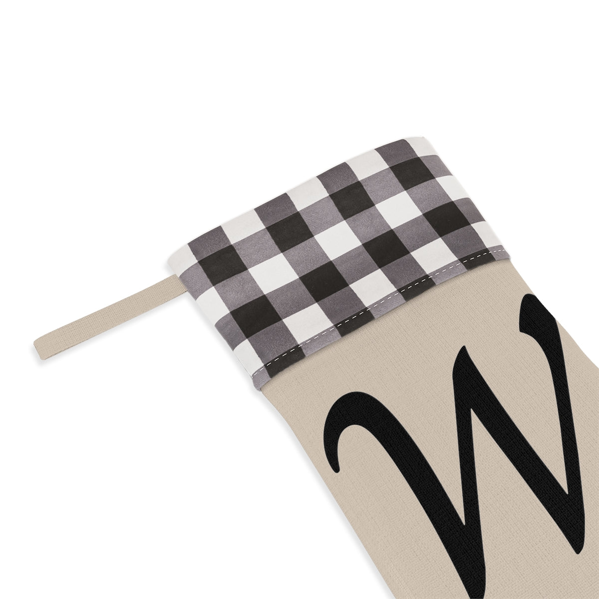 "W" Christmas Stocking