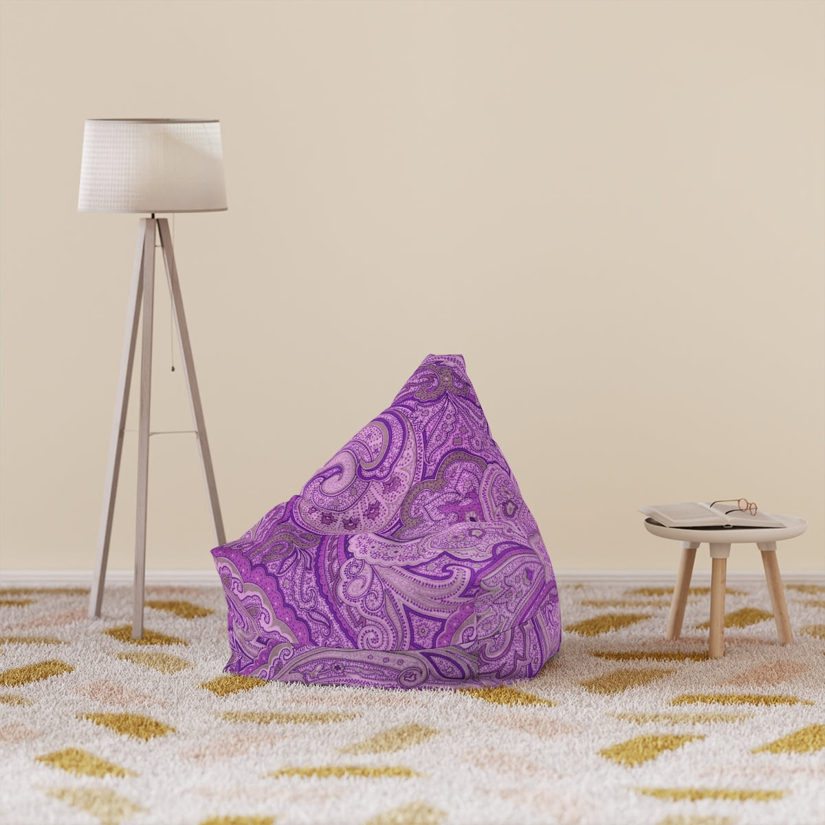 Purple Bean Bag Chair Cover (Filling Sold Separately)