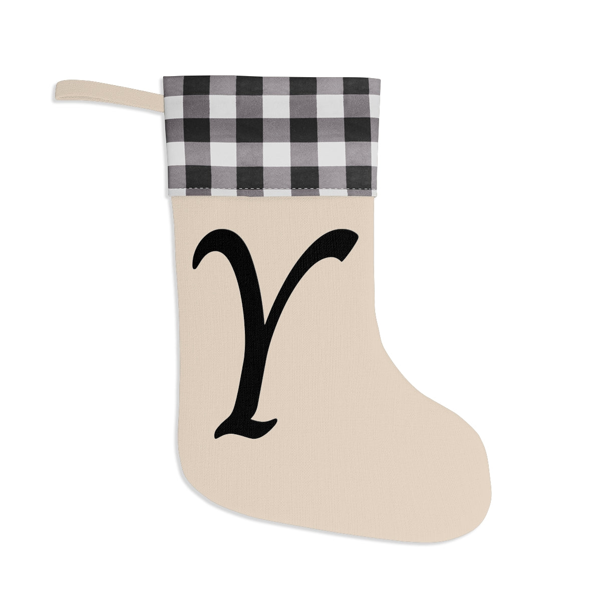 "Y" Christmas Stocking