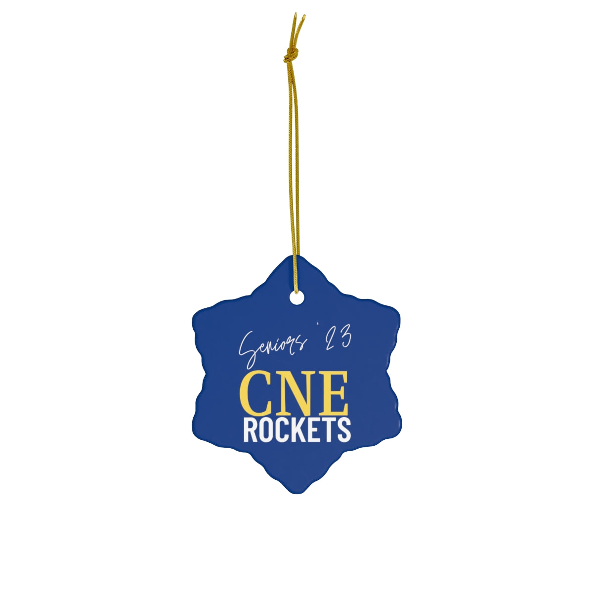 Seniors Rockets Ceramic Ornament, 4 Shapes