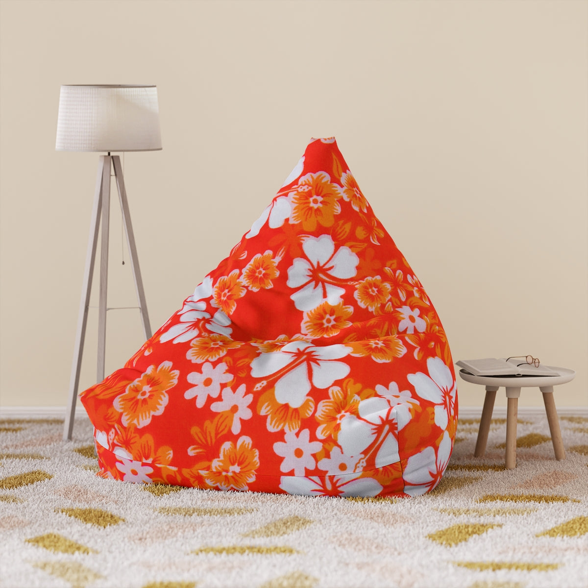 Hawaiian Bean Bag Chair Cover (Filling Sold Separately)