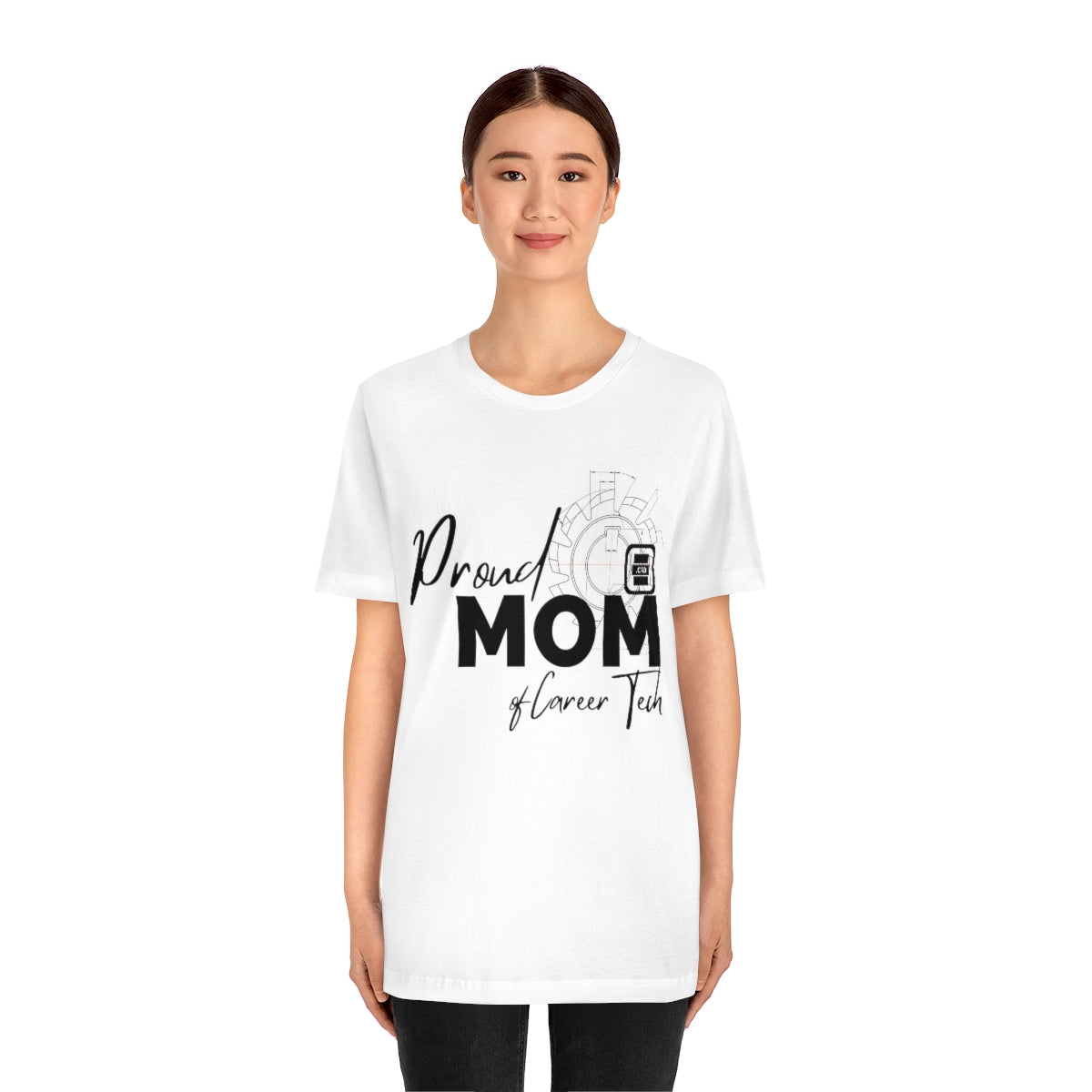 Proud Mom of Career Tech Student Jersey Short Sleeve Tee