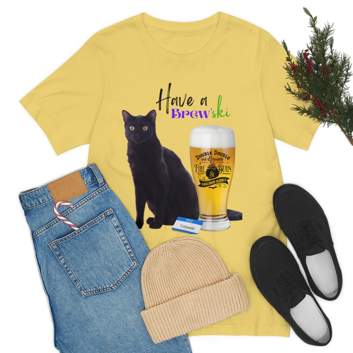 Black Cat Unisex Jersey Short Sleeve Tee