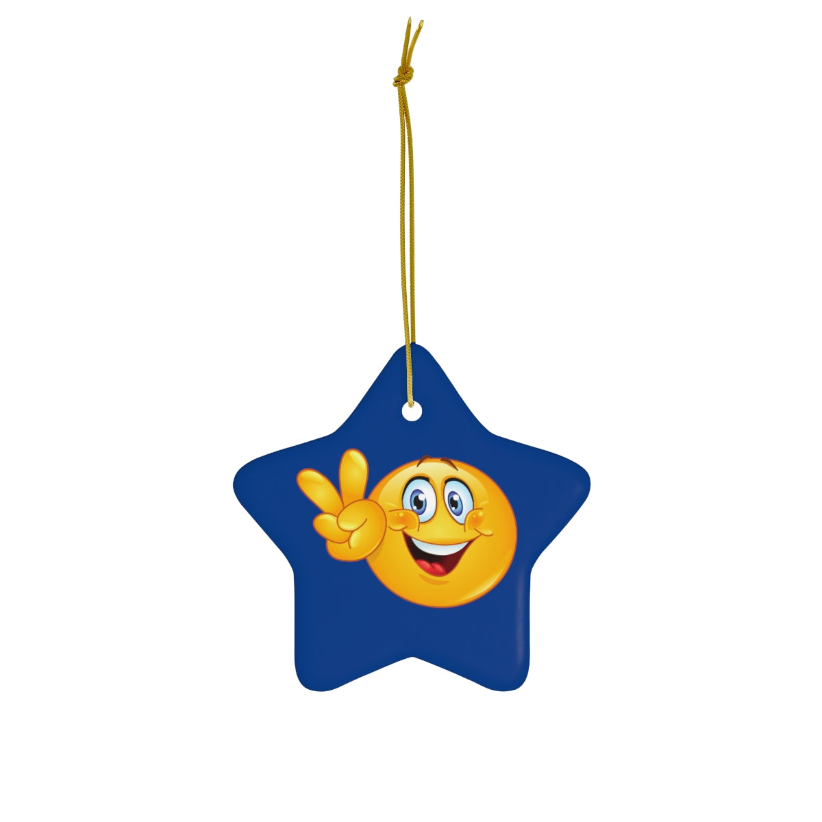 Emoji Ceramic Ornament, 4 Shapes