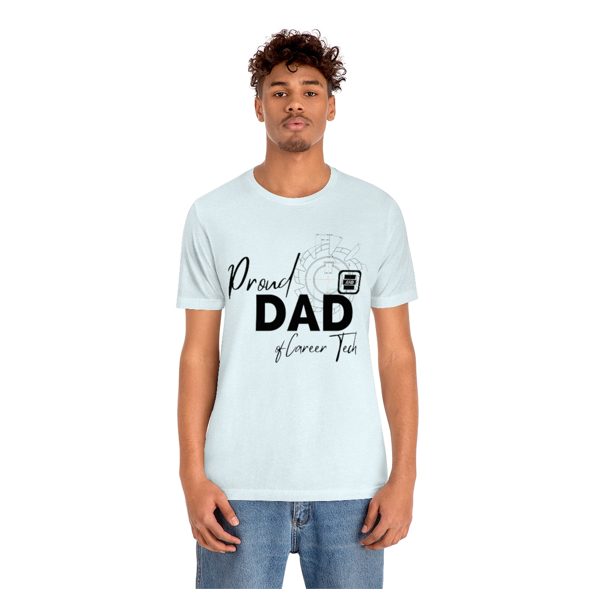 Proud Dad of Career Tech Student Jersey Short Sleeve Tee