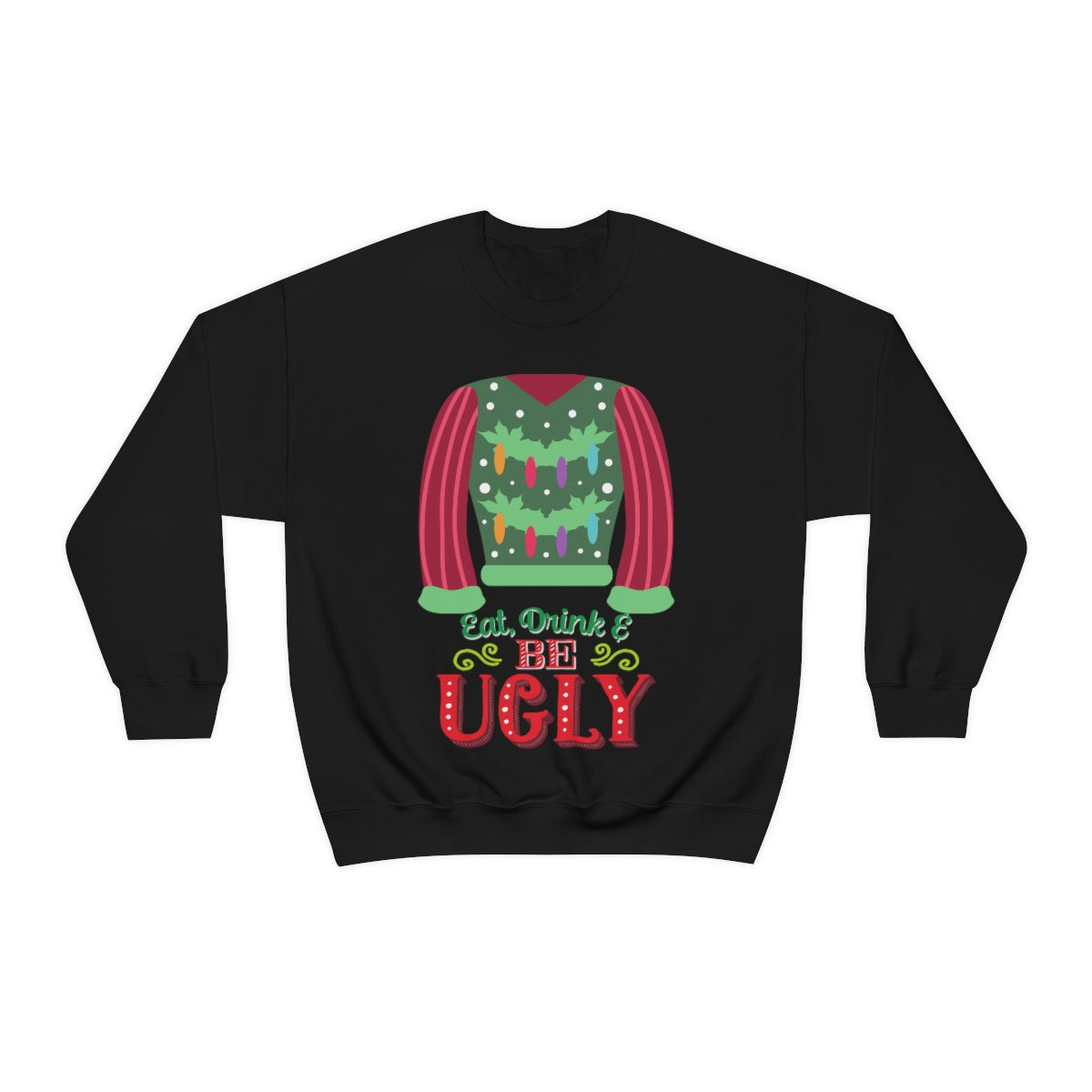 Ugly Christmas Sweater Heavy Blend™ Crewneck Sweatshirt