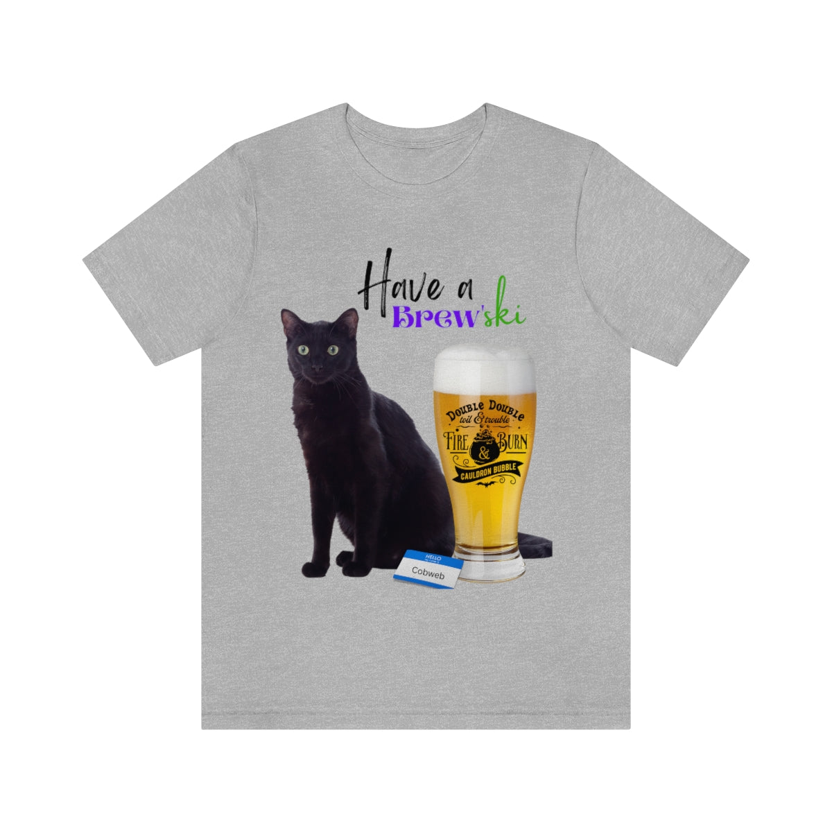 Black Cat Unisex Jersey Short Sleeve Tee