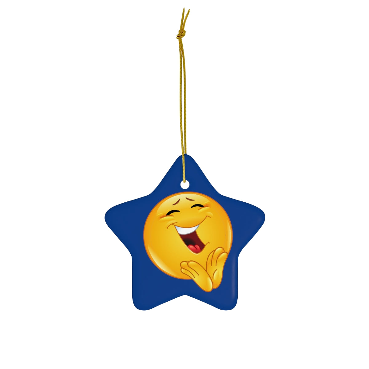 Emoji  Ceramic Ornament, 4 Shapes