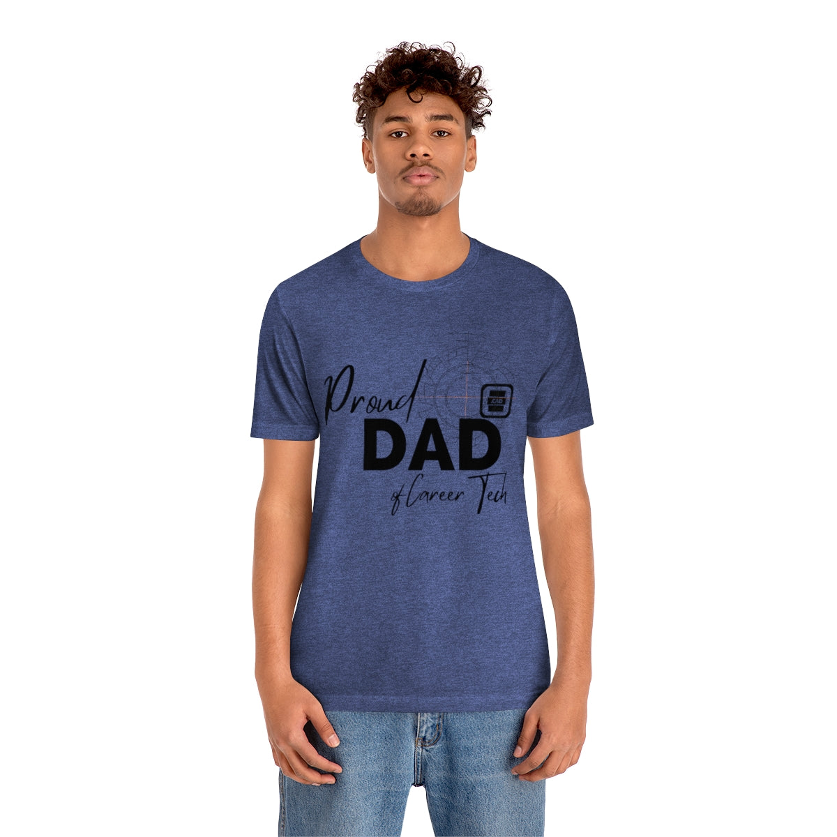 Proud Dad of Career Tech Student Jersey Short Sleeve Tee