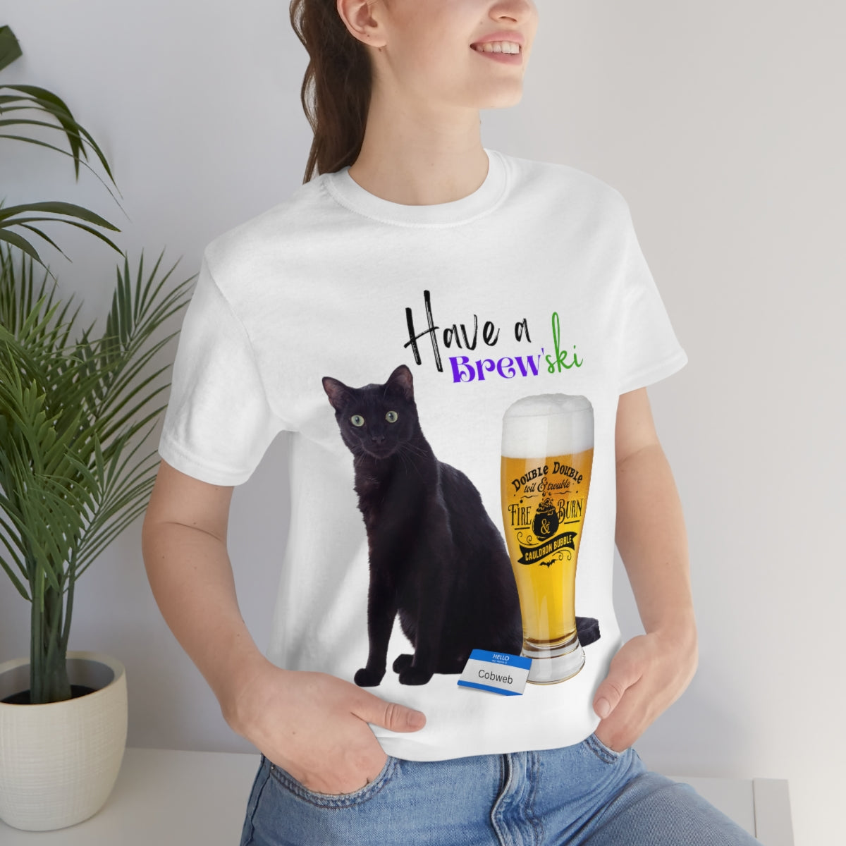 Black Cat Unisex Jersey Short Sleeve Tee