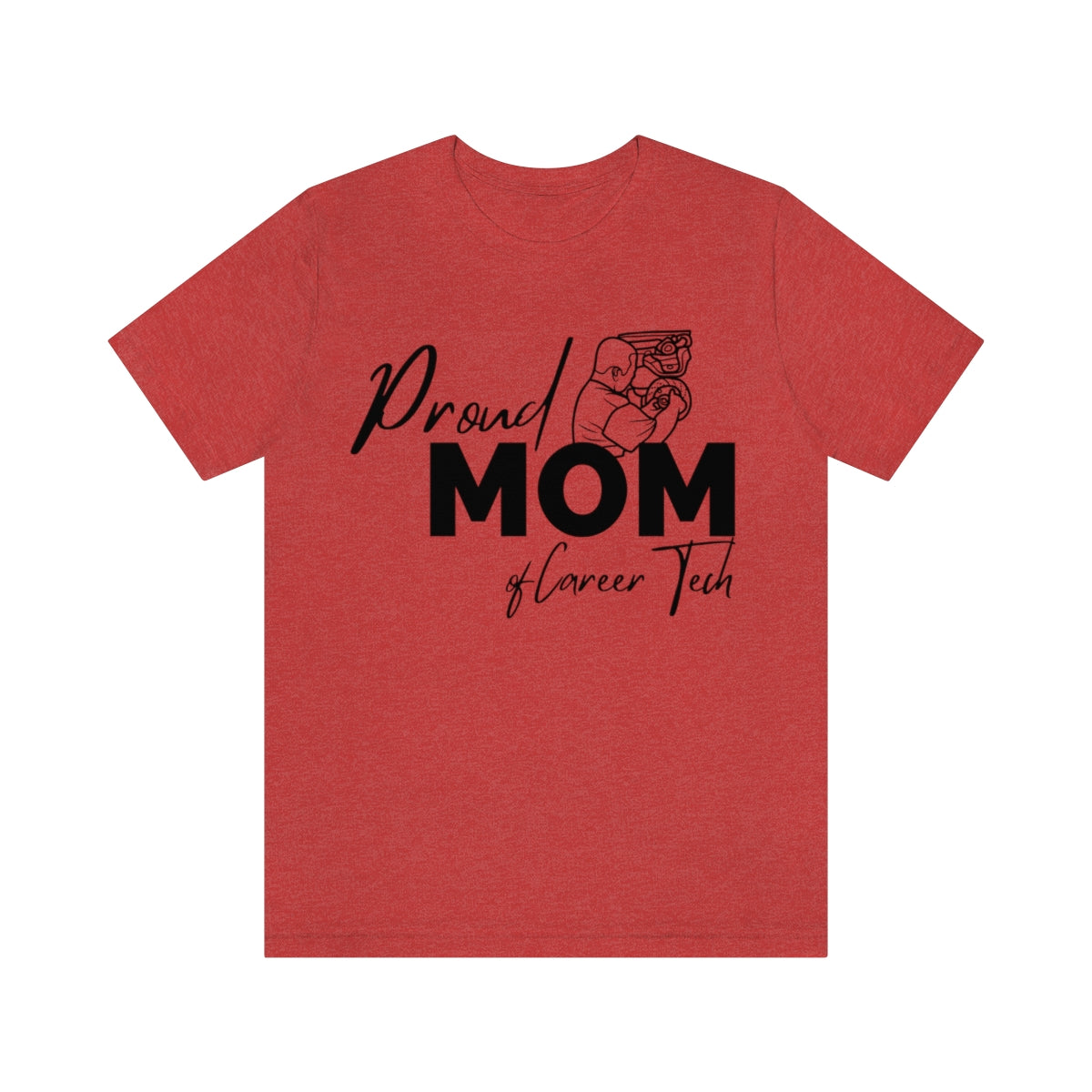 Proud Mom of Career Tech Student Unisex Jersey Short Sleeve Tee