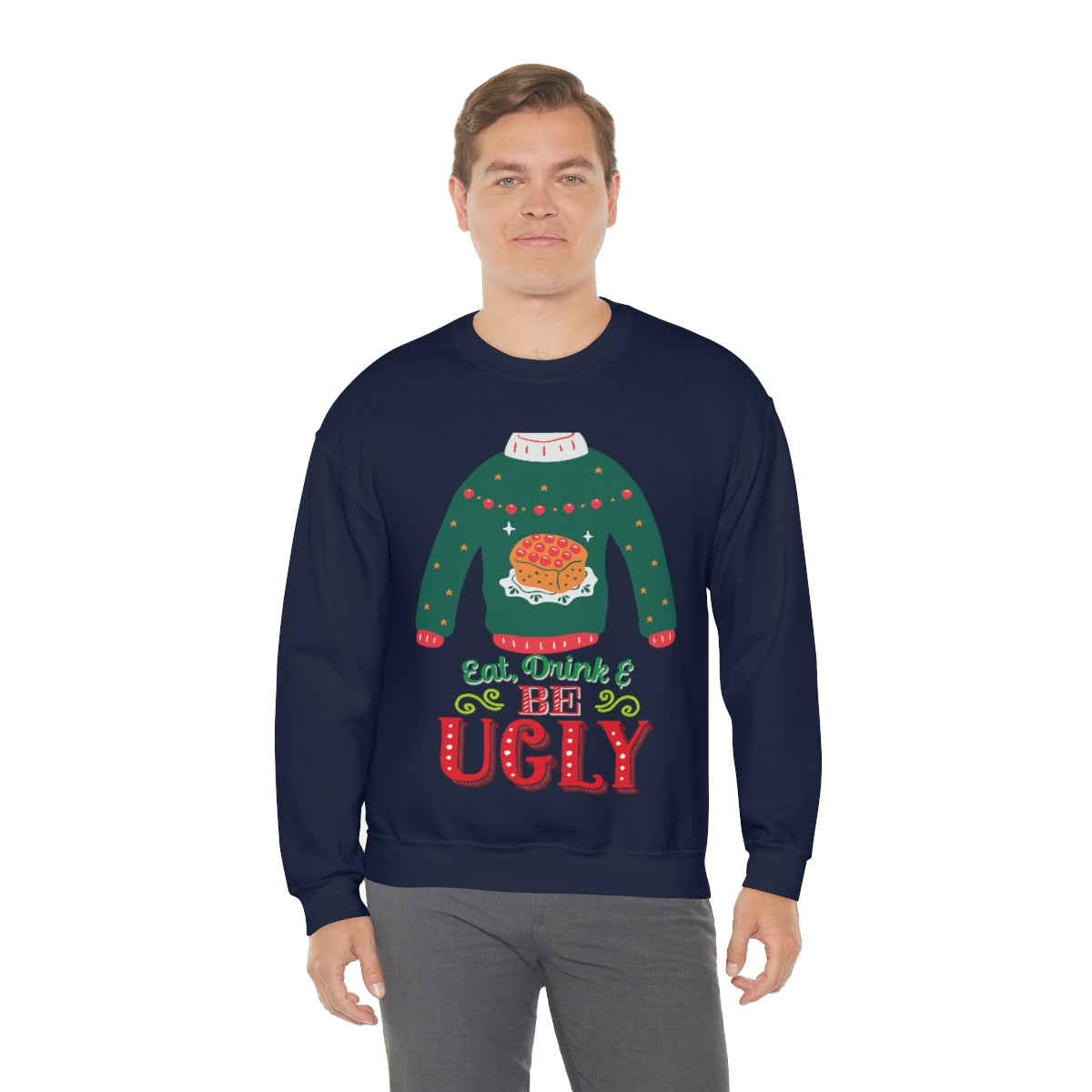 Ugly Christmas Sweater Heavy Blend™ Crewneck Sweatshirt