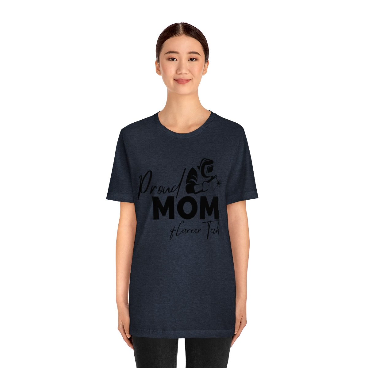 Proud Mom of Career Tech Student Jersey short sleeve tee