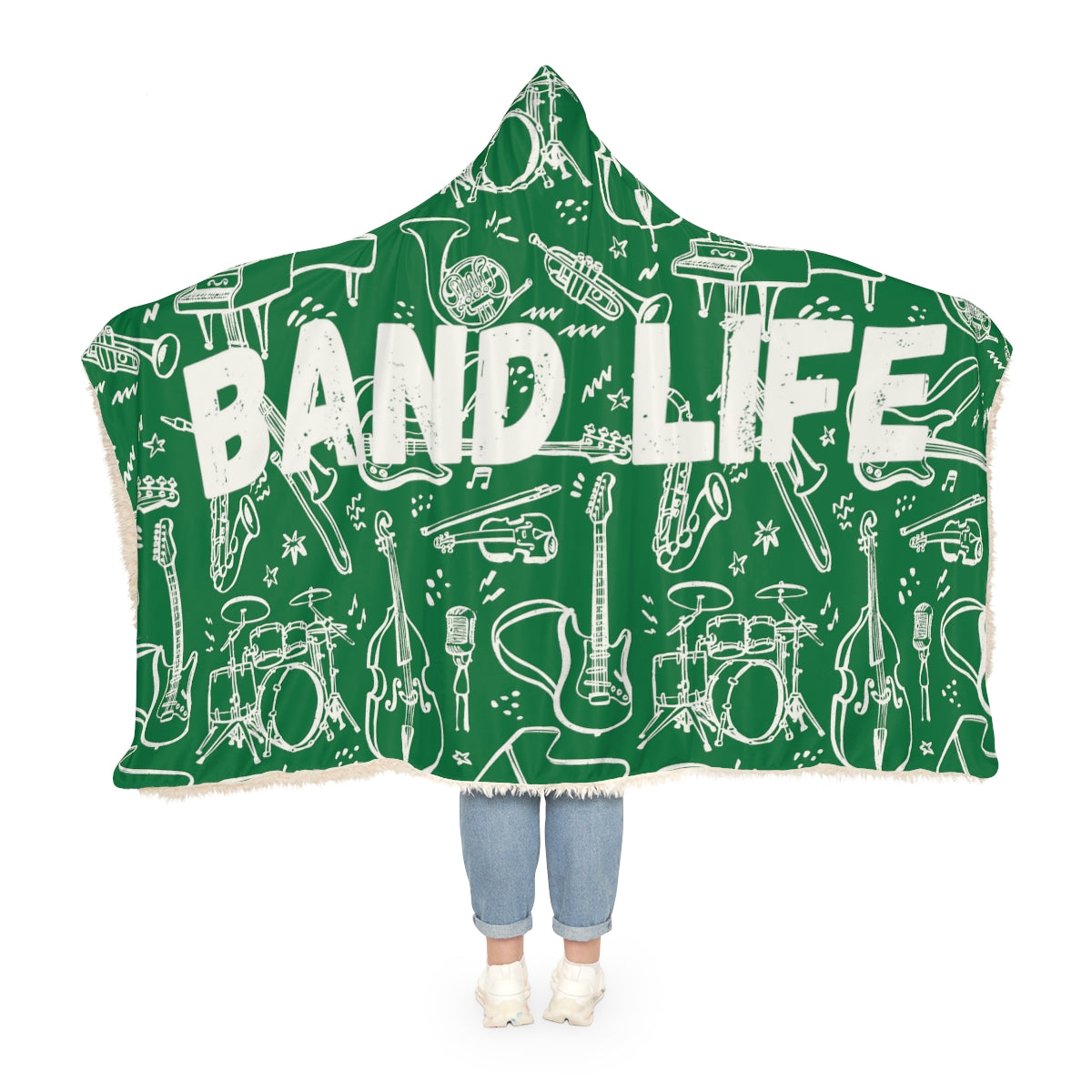 Green Band Snuggle Blanket