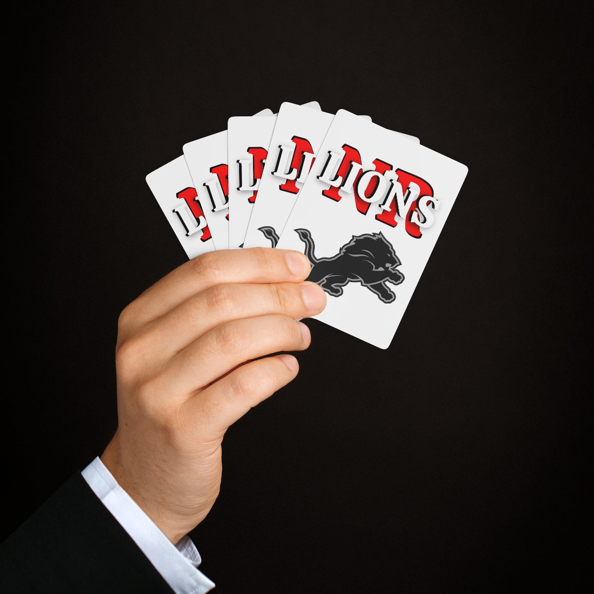 Lions Custom Poker Cards