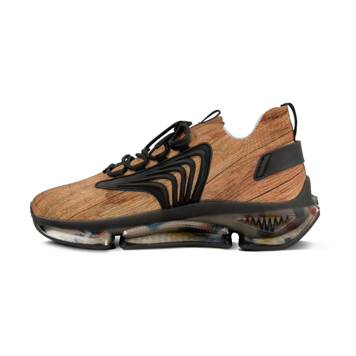 Wood Mesh Sports Sneakers