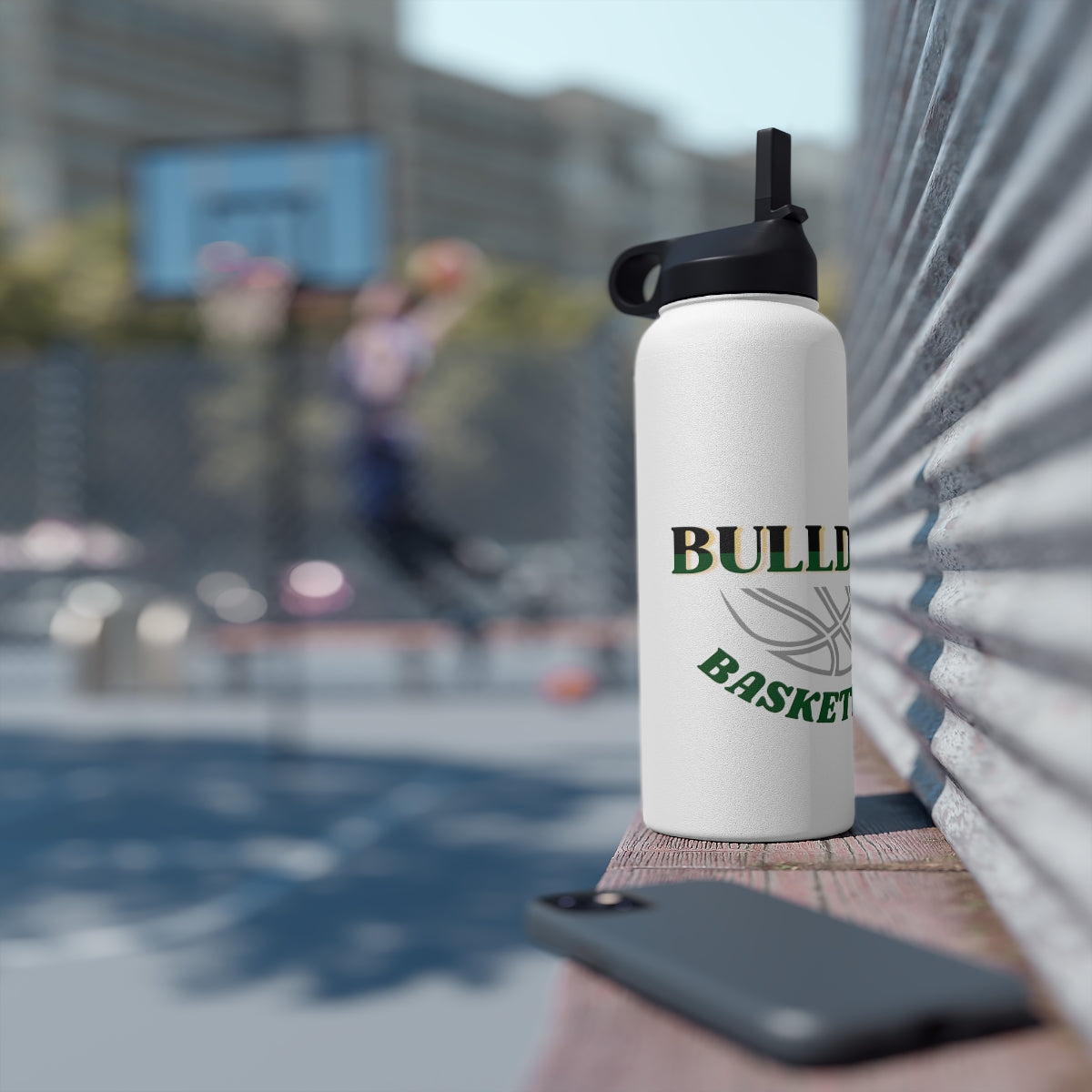 Bulldogs Stainless Steel Water Bottle, Standard Lid