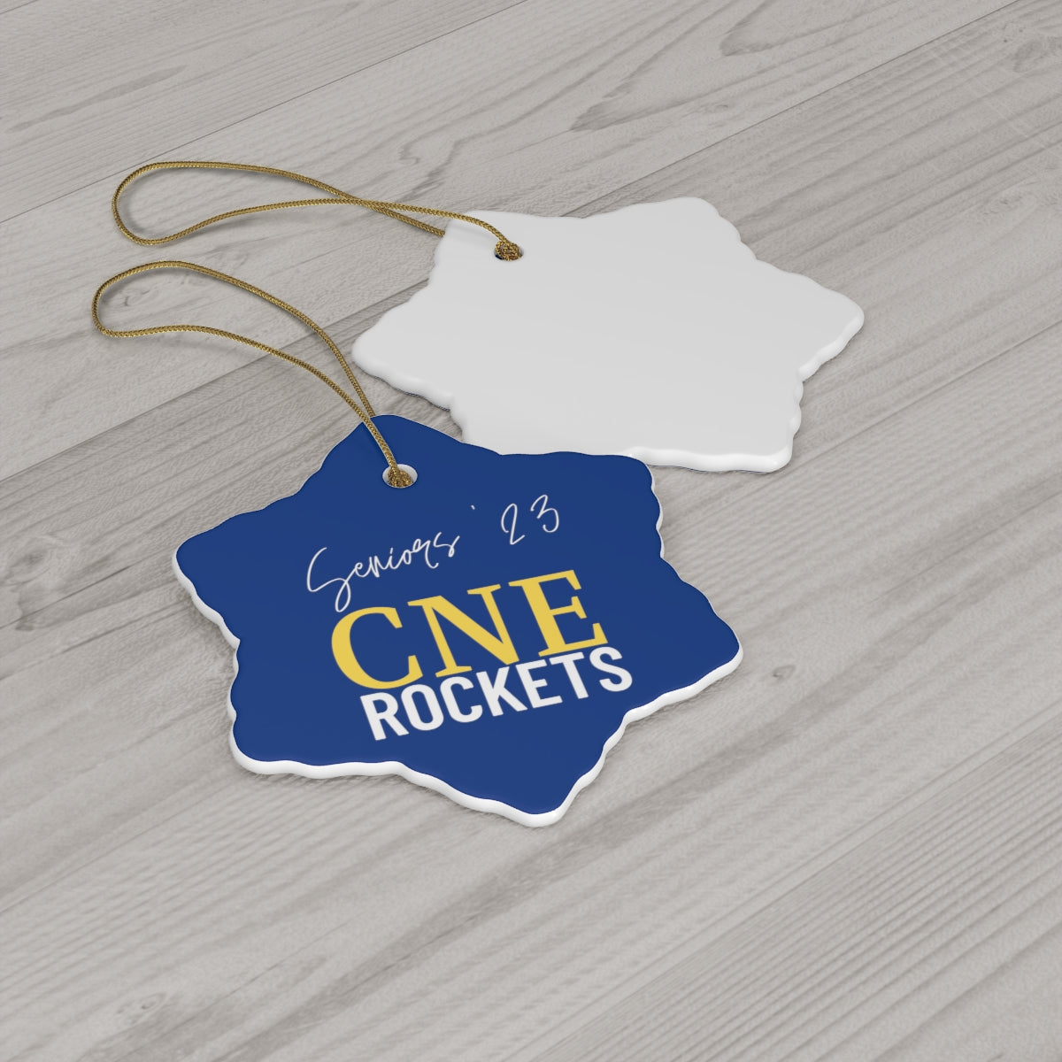 Seniors Rockets Ceramic Ornament, 4 Shapes