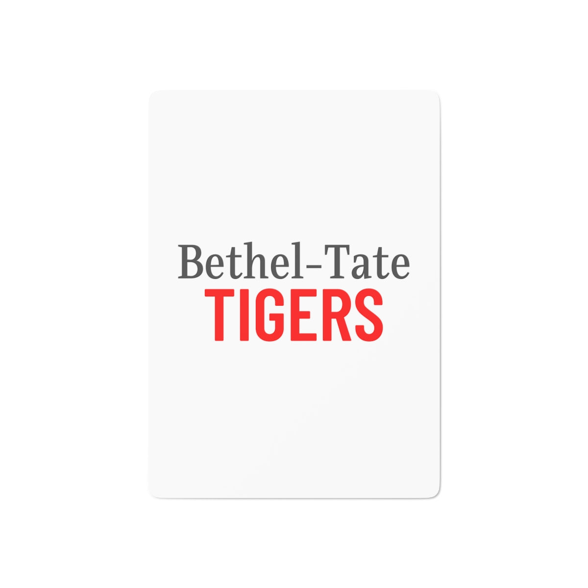 Tigers Custom Poker Cards