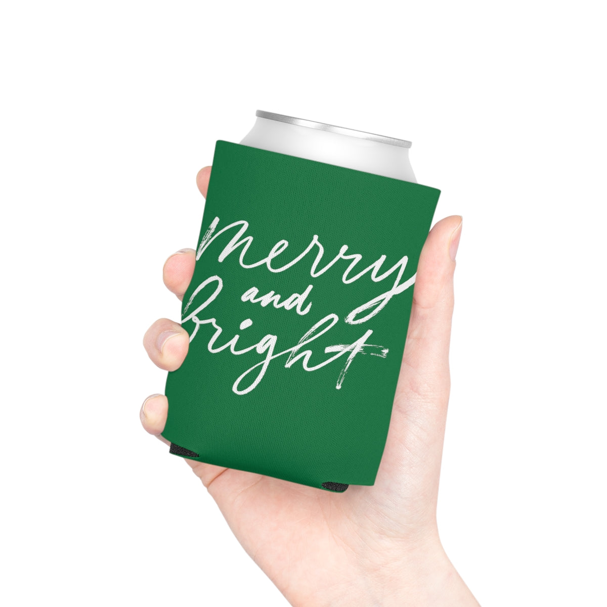 Green Christmas  Can Cooler