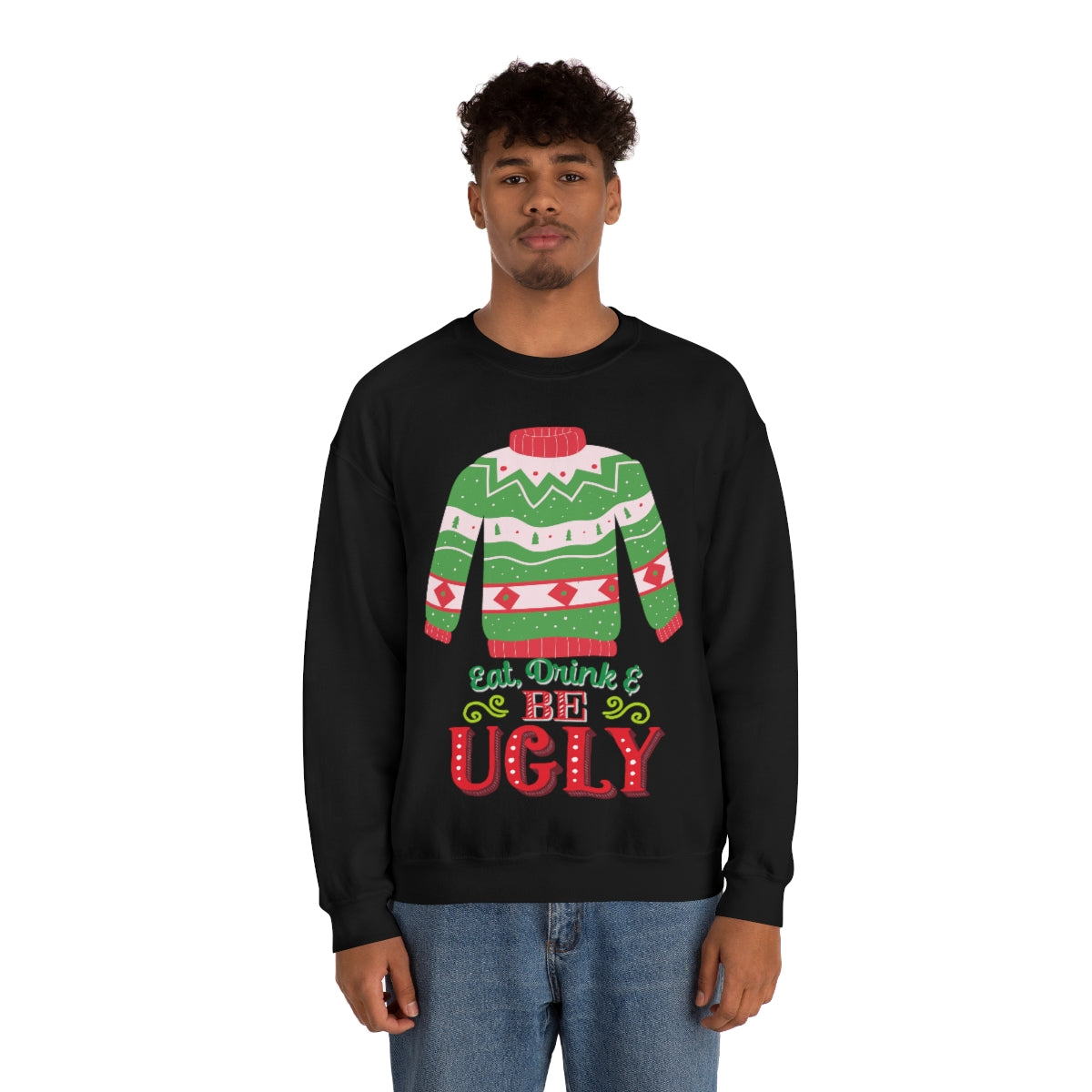 Ugly Christmas Sweater Unisex Heavy Blend™ Crewneck Sweatshirt