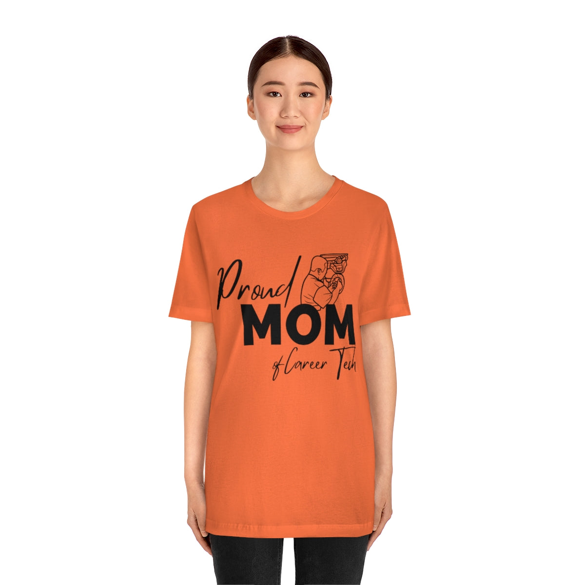 Proud Mom of Career Tech Student Unisex Jersey Short Sleeve Tee