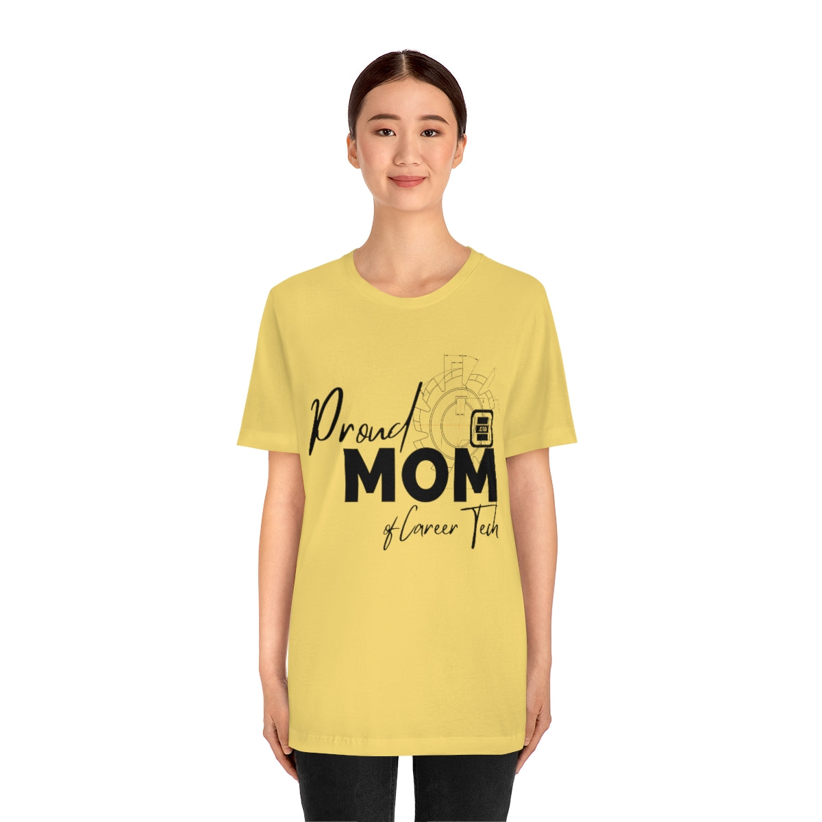 Proud Mom of Career Tech Student Jersey Short Sleeve Tee