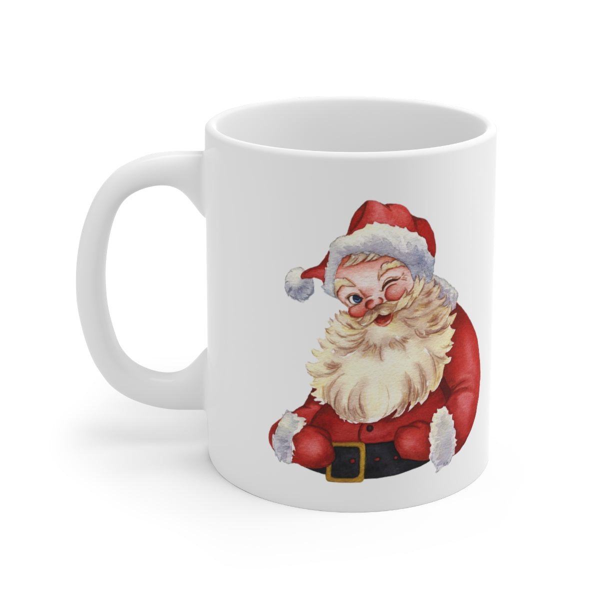 Santa Ceramic Coffee Cups, 11oz, 15oz