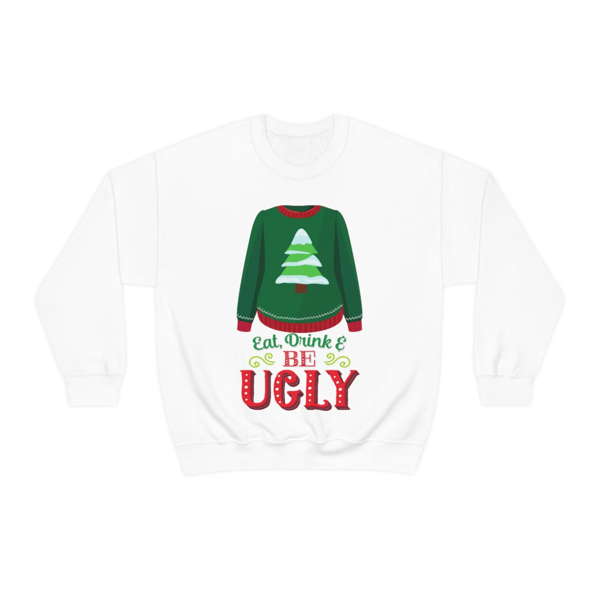 Ugly Christmas Sweater Heavy Blend™ Crewneck Sweatshirt