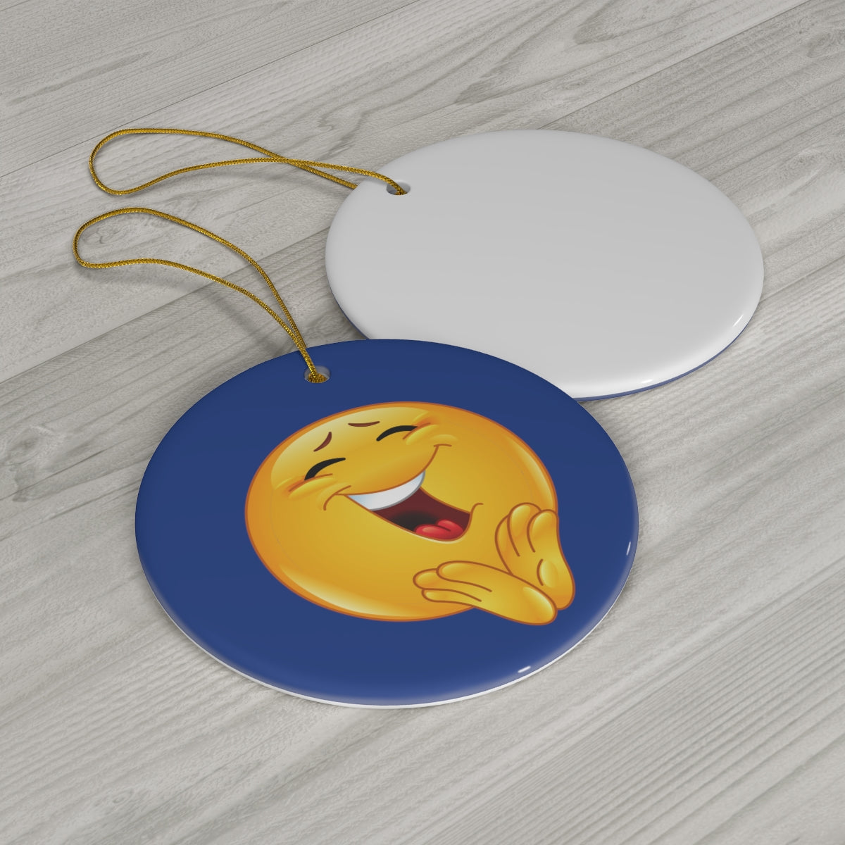 Emoji  Ceramic Ornament, 4 Shapes