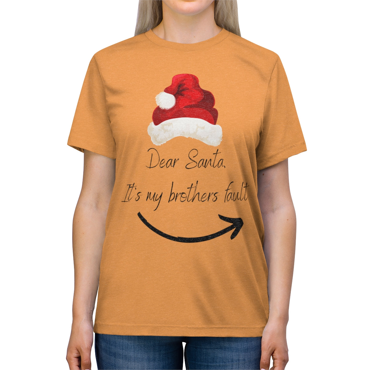 Dear Santa Unisex Triblend Tee